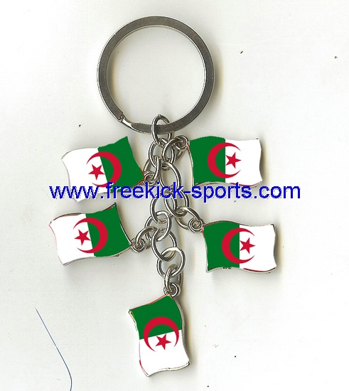 Algeria flag key chains