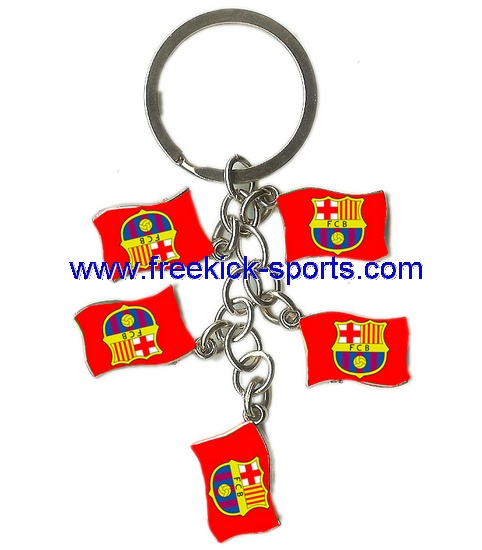 FC Barcelona flag key chains