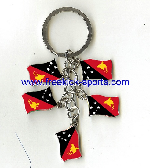 Papua New Guinea flag key chains