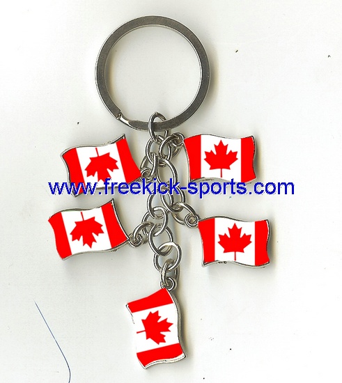 Canada flag key chains