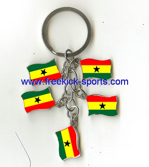 Ghana flag key chains
