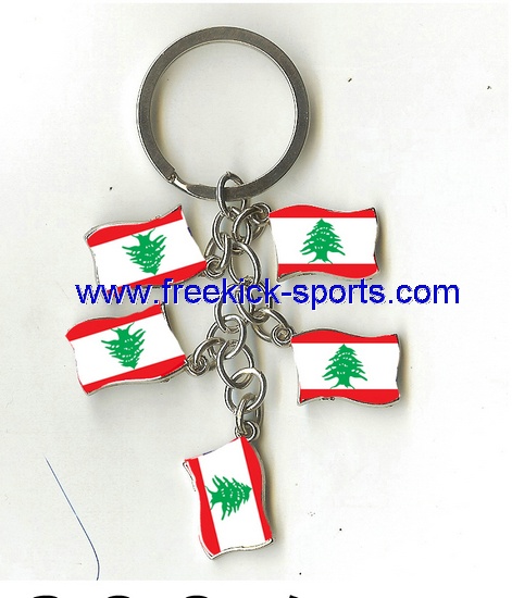 Lebanon flag key chains