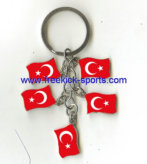 Turkey flag key chains
