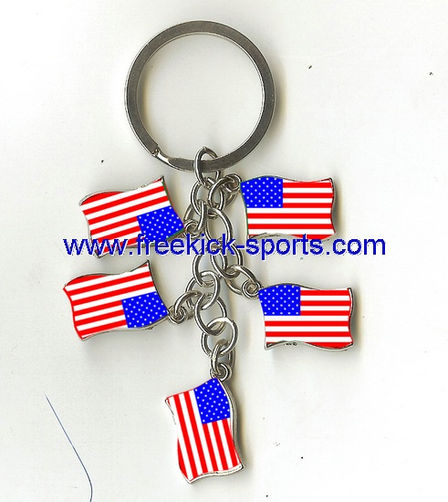 USA flag key chains
