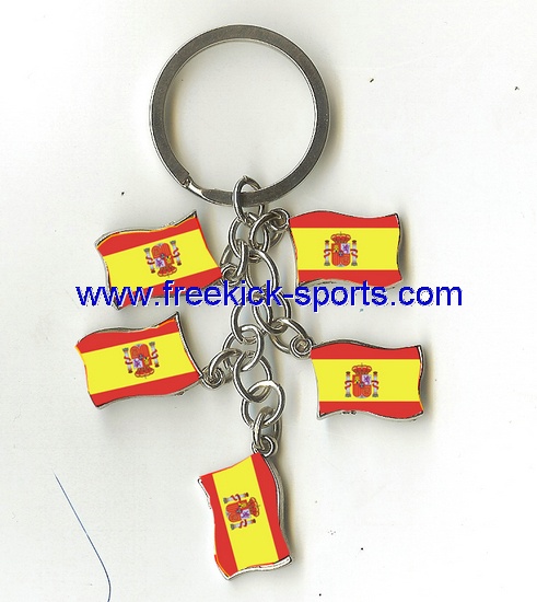 Spain flag key chains