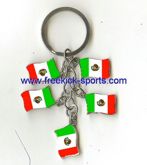 Mexico flag key chains
