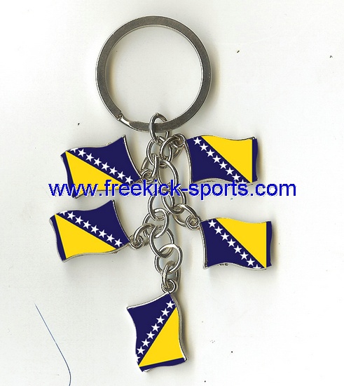 Bosnia BIH flag key chains