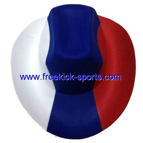 Russia flag cowboy hat