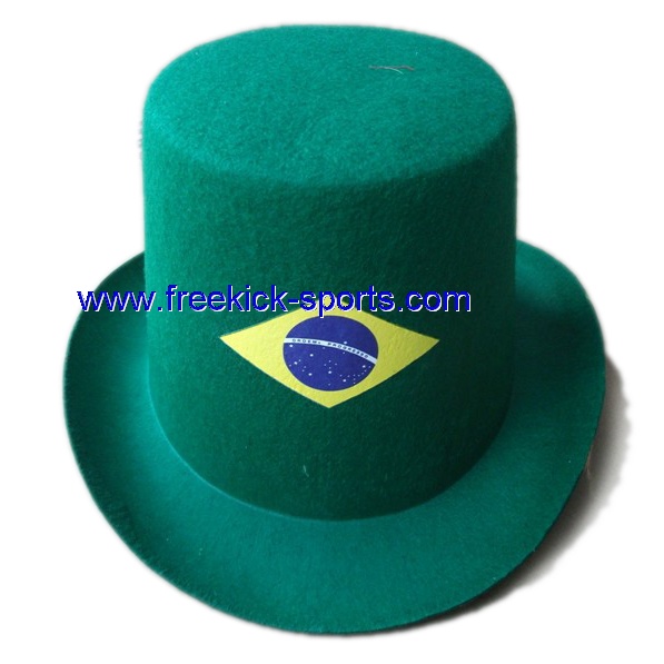 Brazil flag cowboy hat