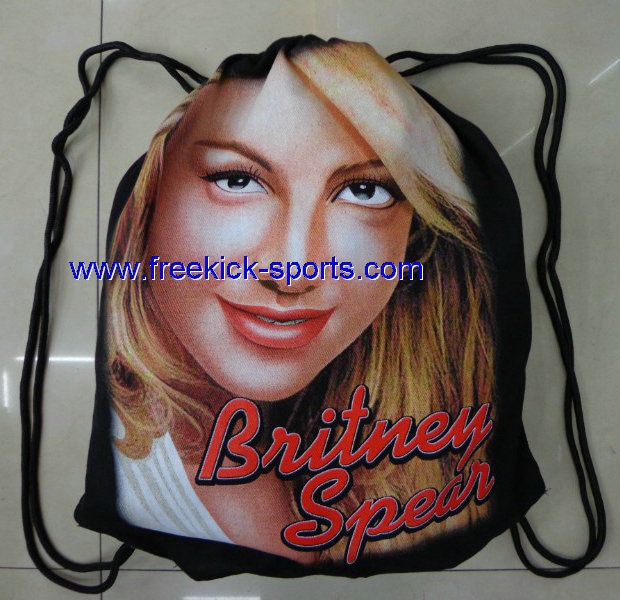 britney spears cotton Drawstring gym bag
