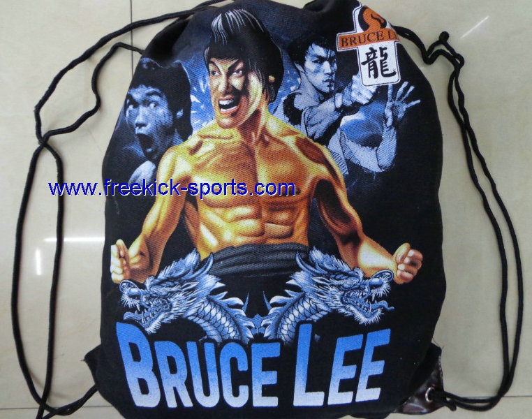 Bruce Lee cotton Drawstring gym bag