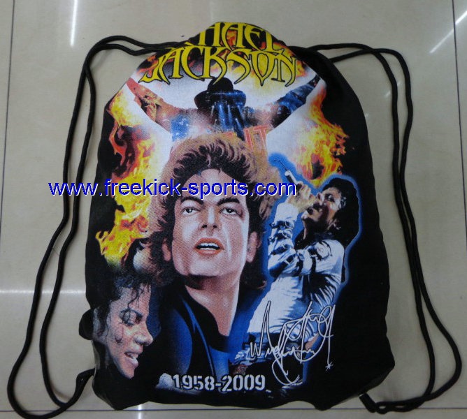 michael jackson cotton Drawstring gym bag