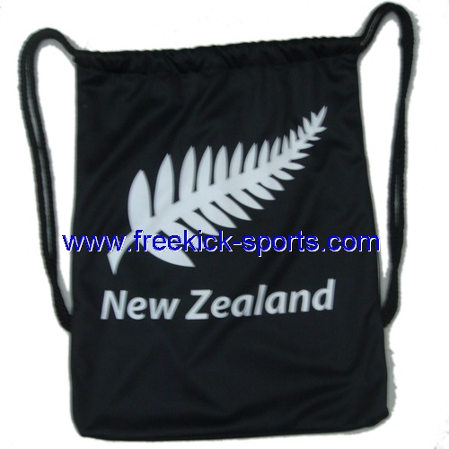 New Zealand flag polyester Drawstring bag