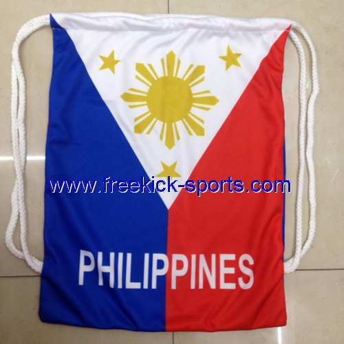 philippine falg Drawstring bag