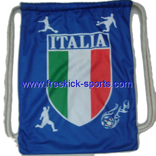 Italy flag Drawstring bag