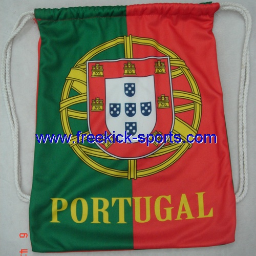 Portugal flag Drawstring bag