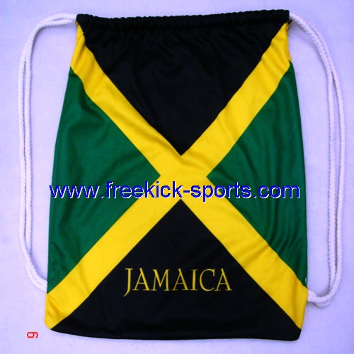 Jamaica flag Drawstring bag