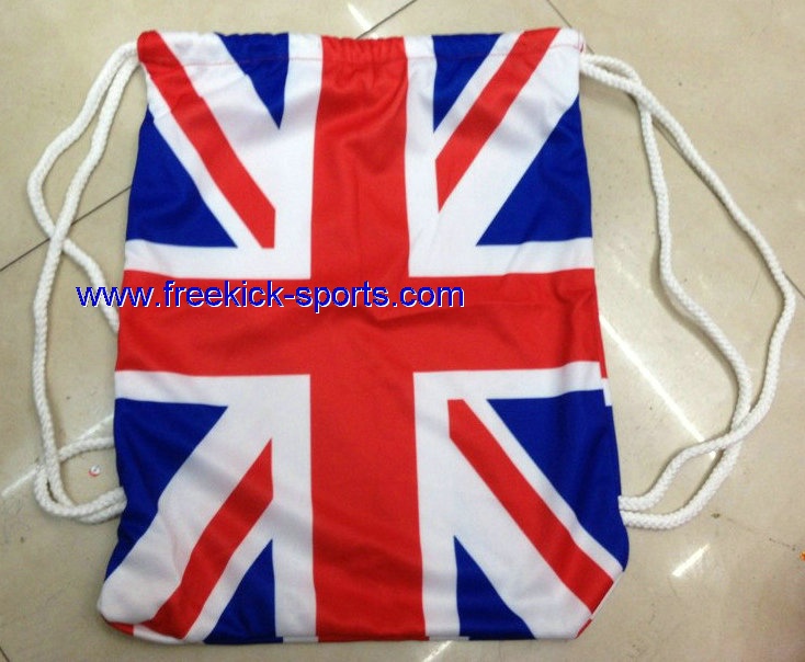 UK flag Drawstring bag
