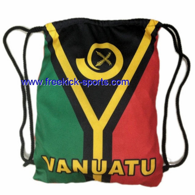 vanuatu flag Drawstring bag