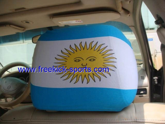 argentina flag car seat head rest cover