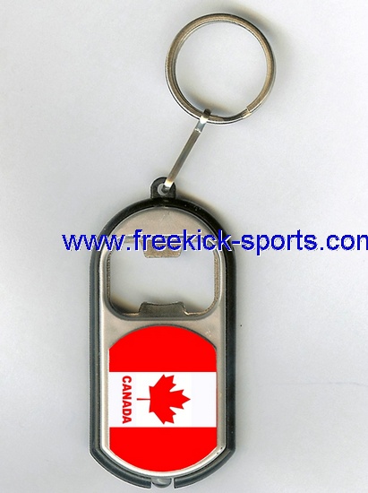 Canada flag led bottle opener