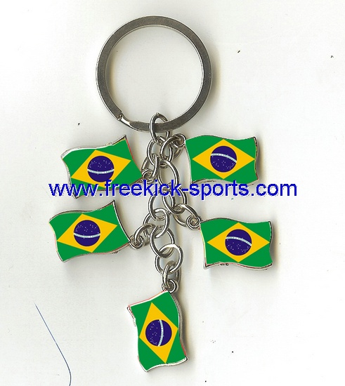 brazil key chains flag key ring charm souvenir