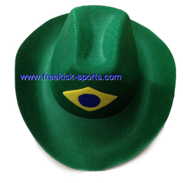 Brazil flag cowboy hat brazil world cup carnival hat