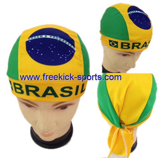 Brazil flag fashion Football Cap.Brasil Pirate Hat