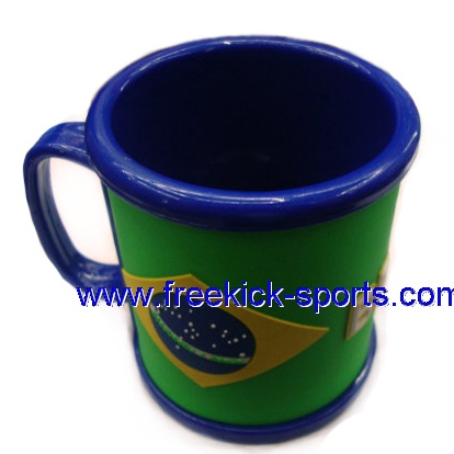 brasil world cup flag football mug