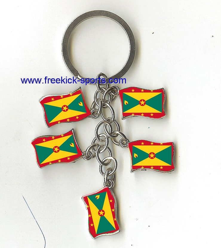 Grenada Flag key chains