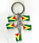 Guyana flag key chains