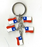智利国旗钥匙扣