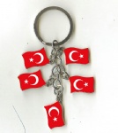 Turkey flag key chains