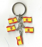 Spain flag key chains