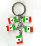 Mexico flag key chains