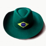 巴西国旗牛仔帽