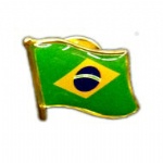 Brazil flag Pin
