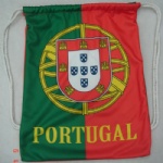 Portugal flag Drawstring bag