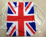 UK flag Drawstring bag