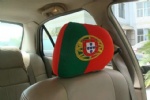 Portugal flag car seat head rest cover