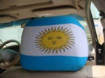 argentina flag car seat head rest cover