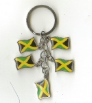 Jamaica key chains flag key ring charm souvenir