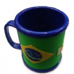 brasil world cup flag football mug