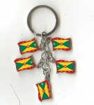 Grenada Flag key chains